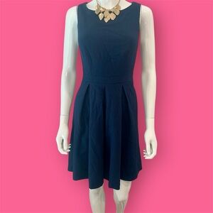 The Limited Blue Fit and Flare Mini Dress Cocktail